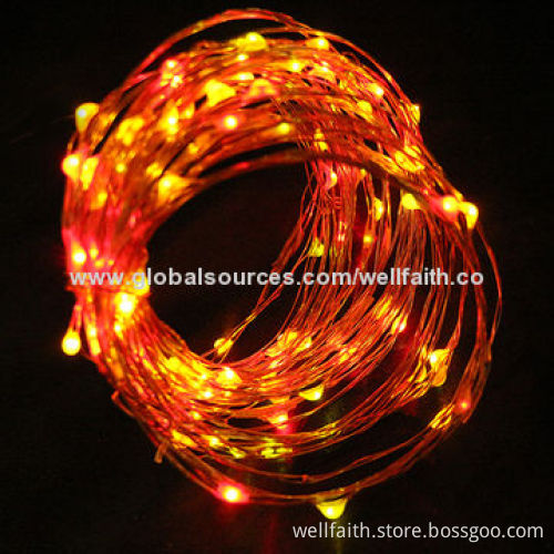 Outdoor LED globe string lights with green color for Christmas, LED string lights with 24V voltage